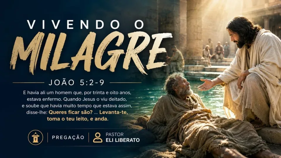 Arte do evento Culto especial: Vivendo o Milagre